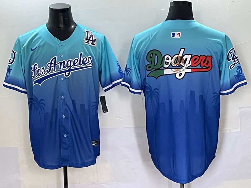 Men 2025 Los Angeles Dodgers Blank Blue Game Nike MLB Jersey style 6262